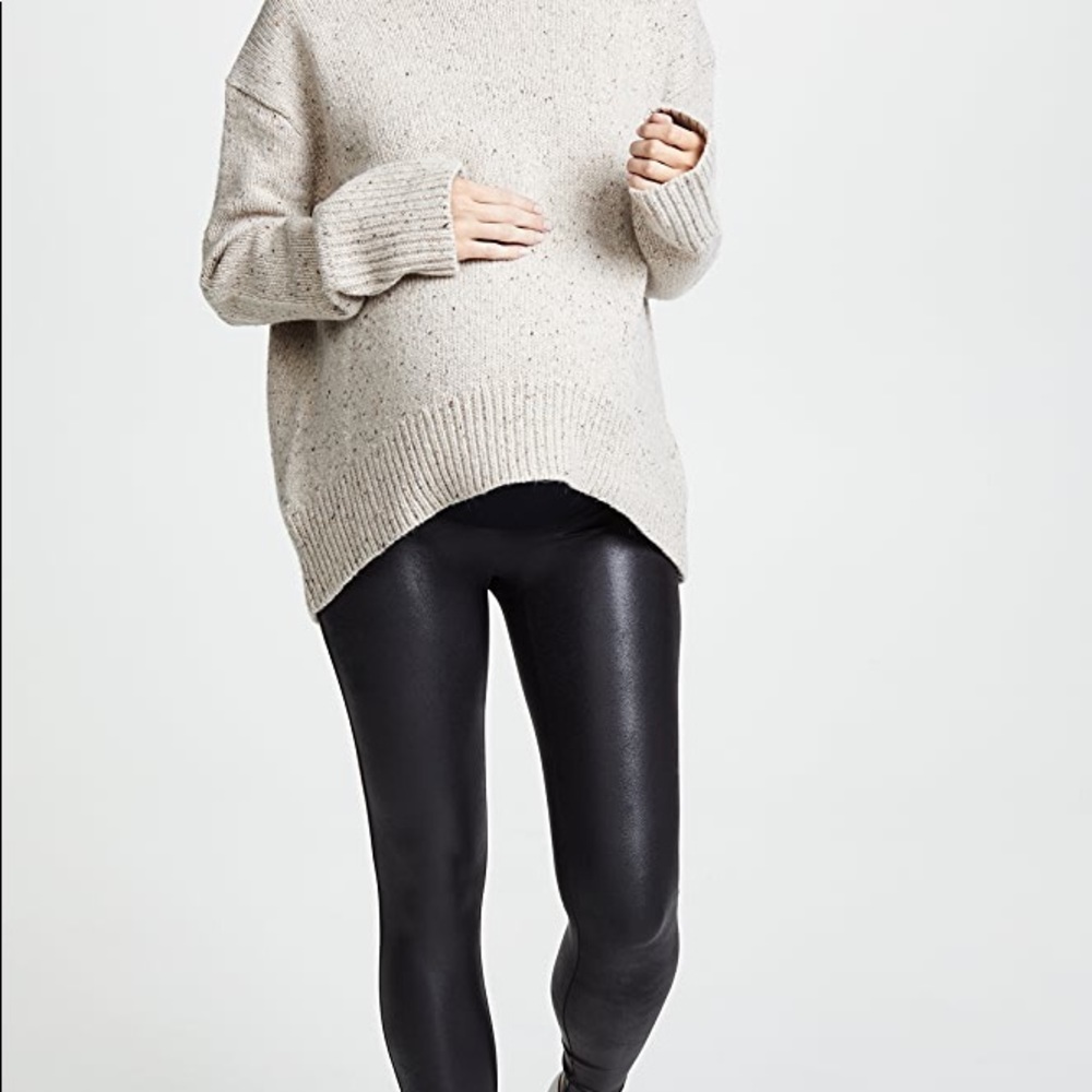 Spanx Mama Faux Leather Leggings